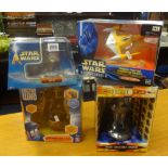 Star Wars, various action models also Doctor Who figures.