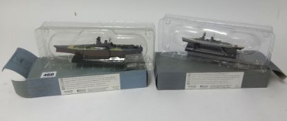 Atlas editions, twelve boxed scale models of ships.