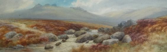 F.Parr, a pair of traditional Dartmoor watercolours, signed together with a signed painting of