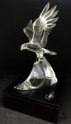 Swarovski Crystal Glass, 'The Eagle', with certificate of authenticity, (damaged), boxed.