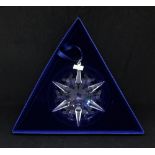 Swarovski Crystal Glass, Christmas Ornament 1998 220073, Christmas Ornament 1999 235913, Christmas