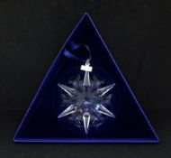 Swarovski Crystal Glass, Christmas Ornament 1998 220073, Christmas Ornament 1999 235913, Christmas