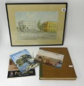 A 1950's watercolour, not signed, 'The Royal Insurance Building, Royal Parade, Plymouth', together