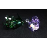 Swarovski Crystal Glass, Gang of Dogs 'Scottie' 1089199 and Gang of Dogs 'Violetta' 935719 (2)