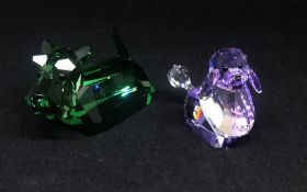 Swarovski Crystal Glass, Gang of Dogs 'Scottie' 1089199 and Gang of Dogs 'Violetta' 935719 (2)