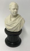 A 19th Century Copeland Art Union Parian bust of Sir Walter Scott, impressed marks, 'Crystal