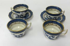 A large quantity of ornaments, trinkets, metal ware, Old Willow tea set, miniature porcelain