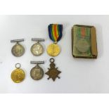 Great War medals including a pair awarded to Lieut.J.C.Pethick, a pair awarded to Lieut.A.L.