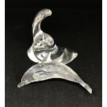 Swarovski Crystal Glass, 'Dolphin' (damaged), boxed.