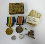 Two medals 'The Great War for Civilisation 1914-1919 and 1914-1918 Air Raid Wardens medal (5 years)