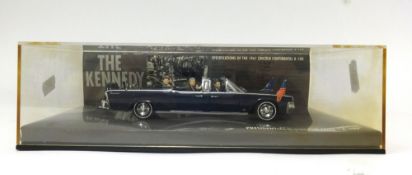 Minichamps model, 1961 Lincoln Continental Presidential series 'The Kennedy Car', boxed.