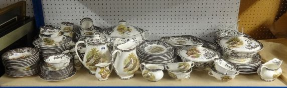 Palissy, Royal Worcester group, Game Series, an extensive dinner and tea service.