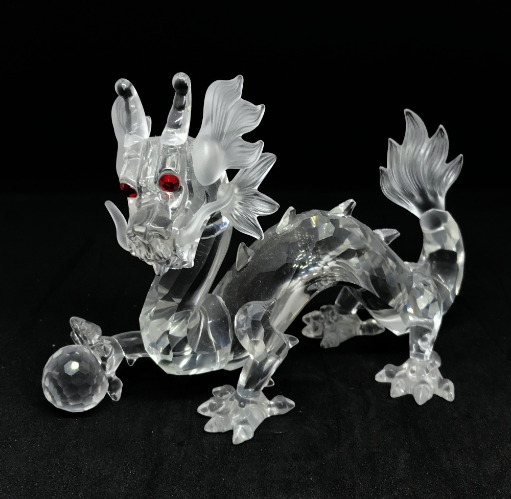 Swarovski Crystal Glass, Annual Edition 1997, 'Fabulous Creatures, The Dragon', boxed