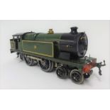 Hornby, gauge 0 1930's GWR clockwork 4-4-2 tank locomotive GW No.2221 (1936-41) with GWR button