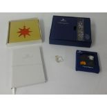 Swarovski Crystal Glass, Swarovski Christmas Cards, Swarovski Bridal Note Book, Swarovski bag of