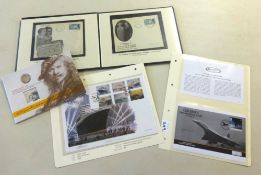 A collection of Westminster and other commemorative covers and stamps including Concorde and 1966