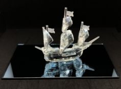 Swarovski Crystal Glass, 'Santa Maria', boxed.