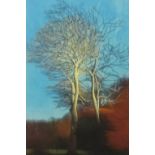 Annie Ovenden, signed print, 2002 'Trees', 36cm x 25cm.