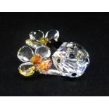 Swarovski Crystal Glass, 'Ladybird On Flower', 842804