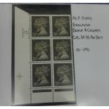 Large collection of Stamps including pre-decimal Machins cylinder blocks, commemorative stamps,