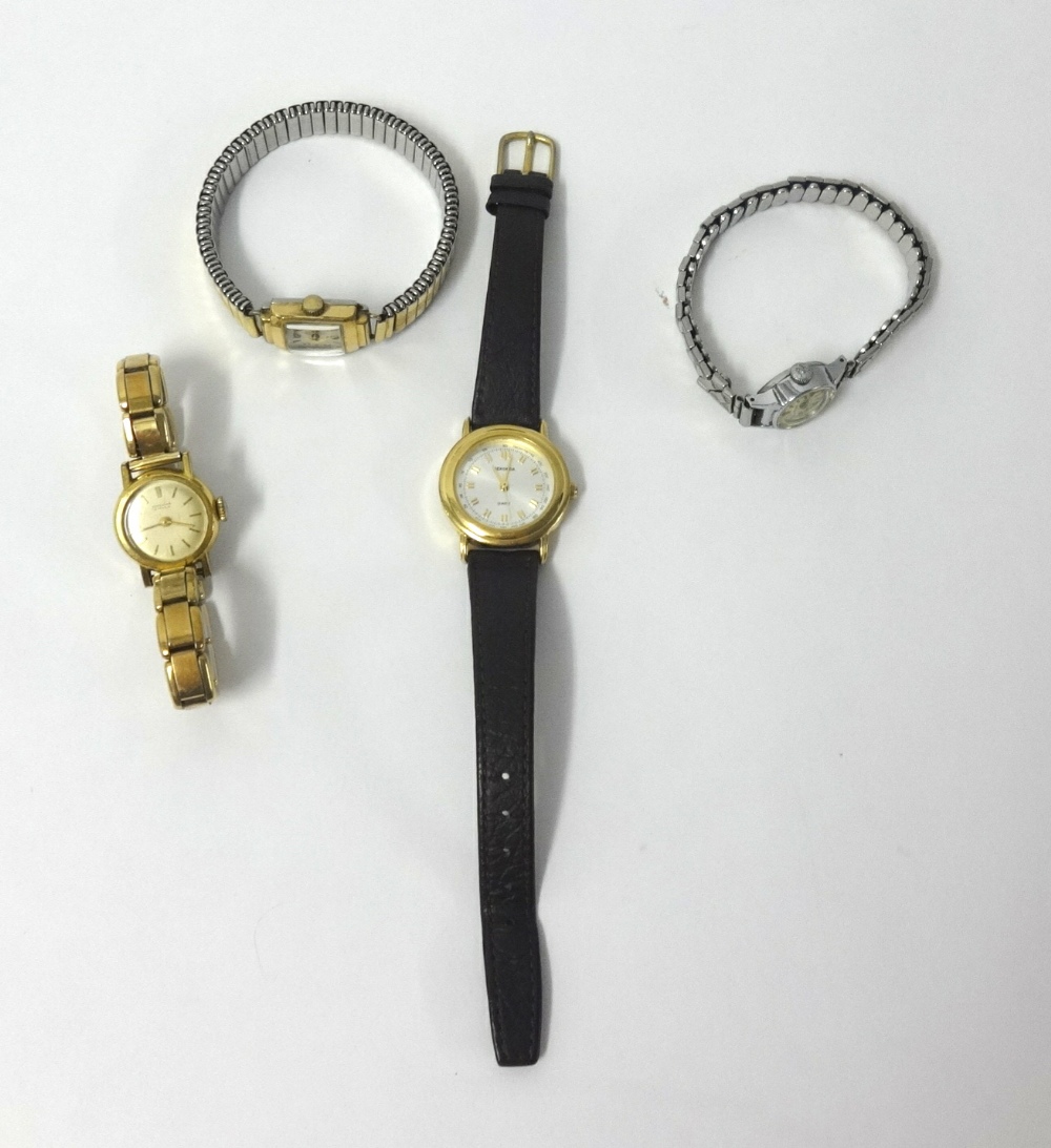 Four vintage ladies wristwatches including Junghans and Waltham (4).