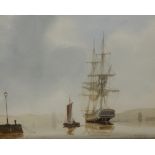 Tim Thompson, three original signed marine watercolours, the largest 24cm x 29cm.