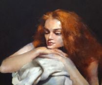 Robert Lenkiewicz (1941-2002), oil on canvas 'Study Bianca Ciambriello', signed twice and titled