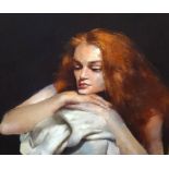 Robert Lenkiewicz (1941-2002), oil on canvas 'Study Bianca Ciambriello', signed twice and titled