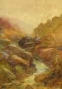 George Henry Jenkins (1843-1914) pair of signed watercolours, 'Bear Tor, River Lyd' and 'Yes Tor',