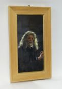 Robert Lenkiewicz (1941-2002), oil on canvas 'Study, Self Portrait at the House', signed twice and