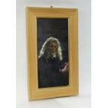 Robert Lenkiewicz (1941-2002), oil on canvas 'Study, Self Portrait at the House', signed twice and
