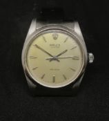 Rolex Oyster, gents stainless steel Precision wristwatch.