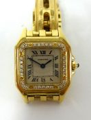 LADIES CARTIER PANTHERE DIAMOND SET E