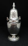 A Geo V silver sugar caster, approx 7.50oz