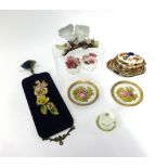 Various ceramics including Shelley dishes, miniature service ware of oriental design, continental