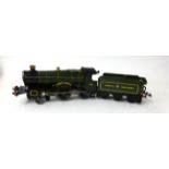 Hornby Gauge O GWR clock work No.2 special 4-4-0 loco 'County of Bedford' and matching replica