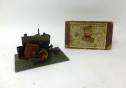 A vintage Bowman stationary steam engine.