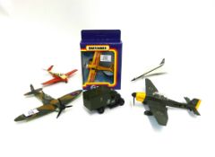 Dinky Toys 722 Harrier boxed, aircraft models including Junkers also Corgi Concorde model etc.