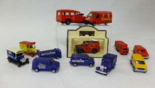 Collection of Royal Mail delivery vans, mainly Corgi and mainly boxed.