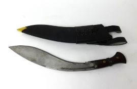 A Mark 2 Mills Industries 1941 issue kukri knife with modern scabbard.