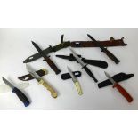 A collection of various knives.