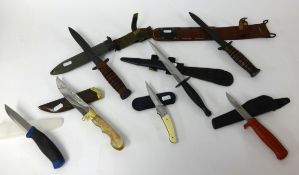 A collection of various knives.