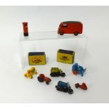 Diecast models including Dinky Toys 260 Royal Mail van, boxed, miniature Diecast accessories,