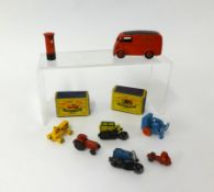 Diecast models including Dinky Toys 260 Royal Mail van, boxed, miniature Diecast accessories,