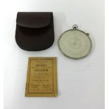 Fowler's Magnum long scale circular calculator with leather case and instructions.