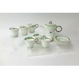 Shelley, a five setting Art Deco style tea set.