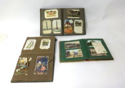 A collection of various postcards including real photographic, Edwardian and later, also Great War