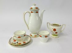 A Royal Doulton coffee service also a Crown Ducal service.