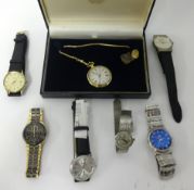 A Seiko Navigator Timer Automatic wristwatch and a collection of various general wristwatches.