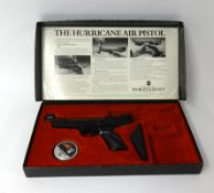 The Hurricane, air pistol by Webley, boxed.
